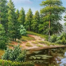 Схема вышивки «Пейзаж 44»