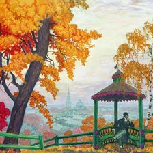 Схема вышивки «Осенний пейзаж»