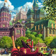 Схема вышивки «Город Хаула»