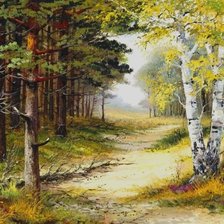 Схема вышивки «Пейзаж»