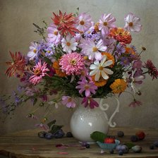 Схема вышивки «Vaso de flores.»