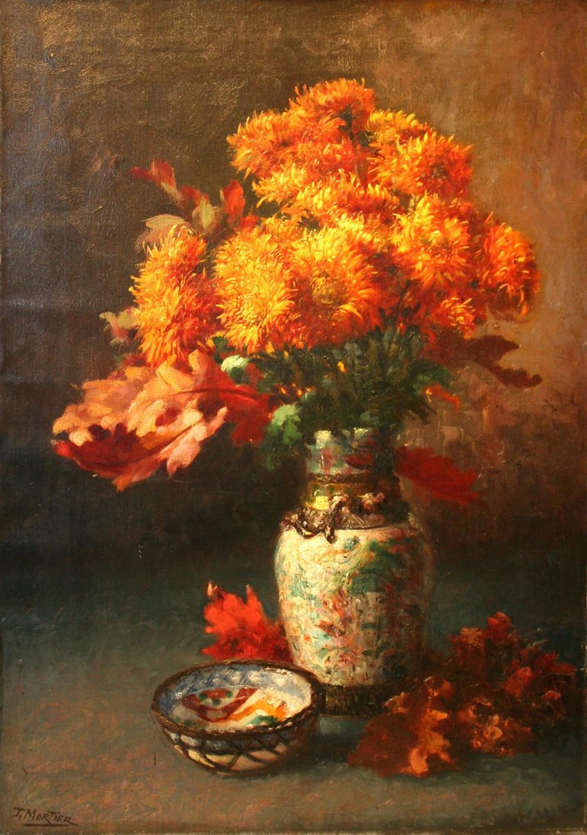 хризантемы - картина - оригинал