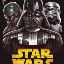 Схема вышивки «Дарт Вейдер»