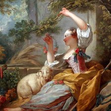 Схема вышивки «Жан Оноре Фрагонар. Пастушка»