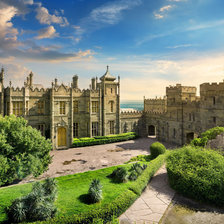 Схема вышивки «Воронцовский дворец в Крыму»