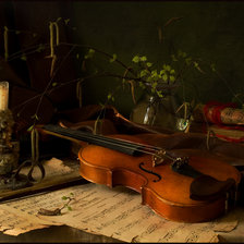 Схема вышивки «Скрипка»