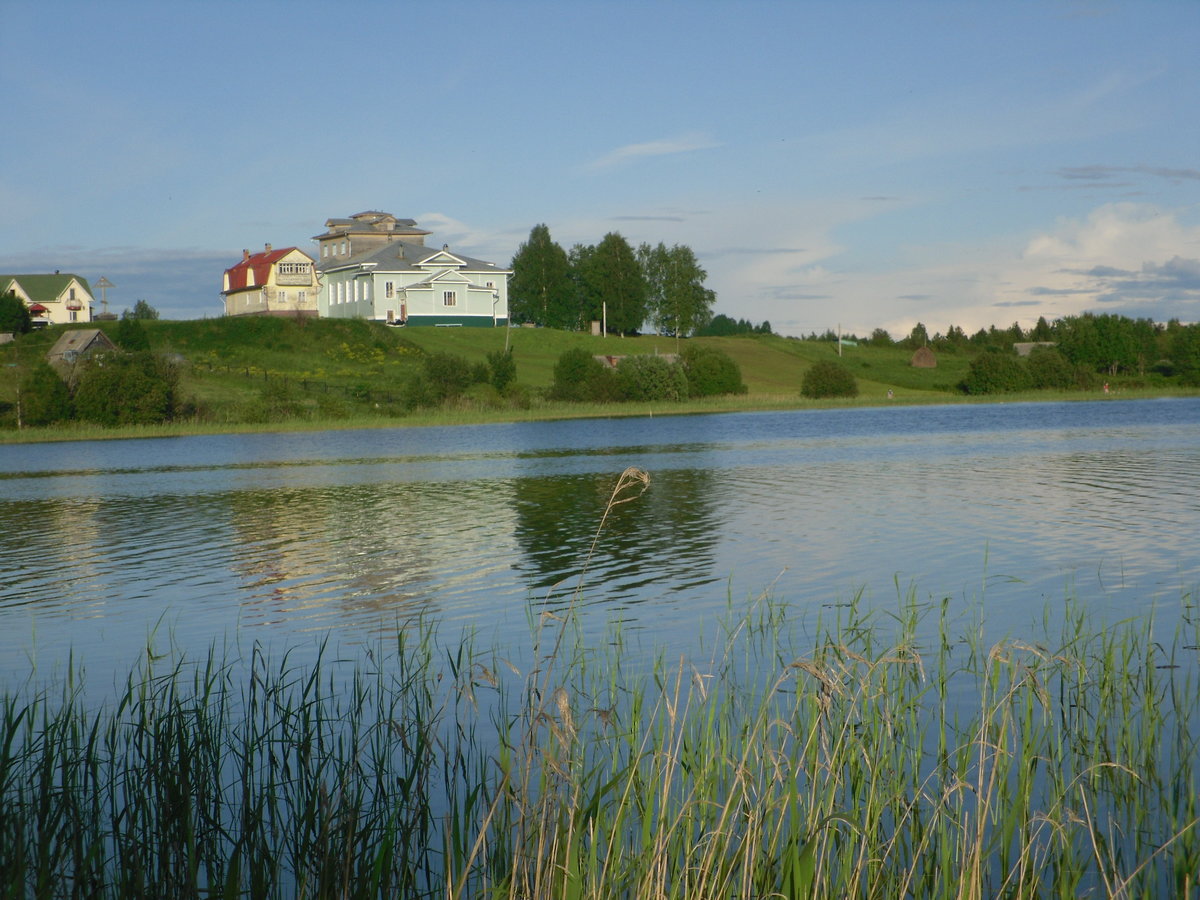 Климовская - деревня, озеро, летний пейзаж - оригинал