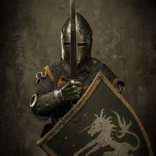 Схема вышивки «Рыцарь. Перед боем»