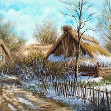 Схема вышивки «пейзаж»