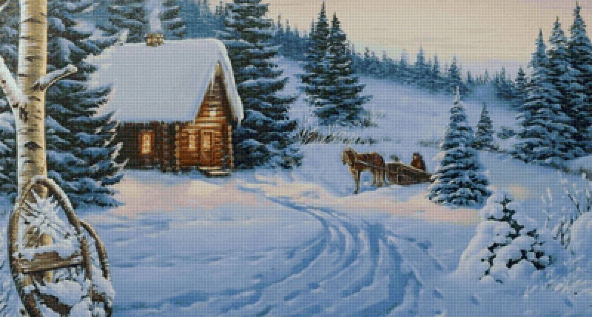 Зимний вечер - предпросмотр