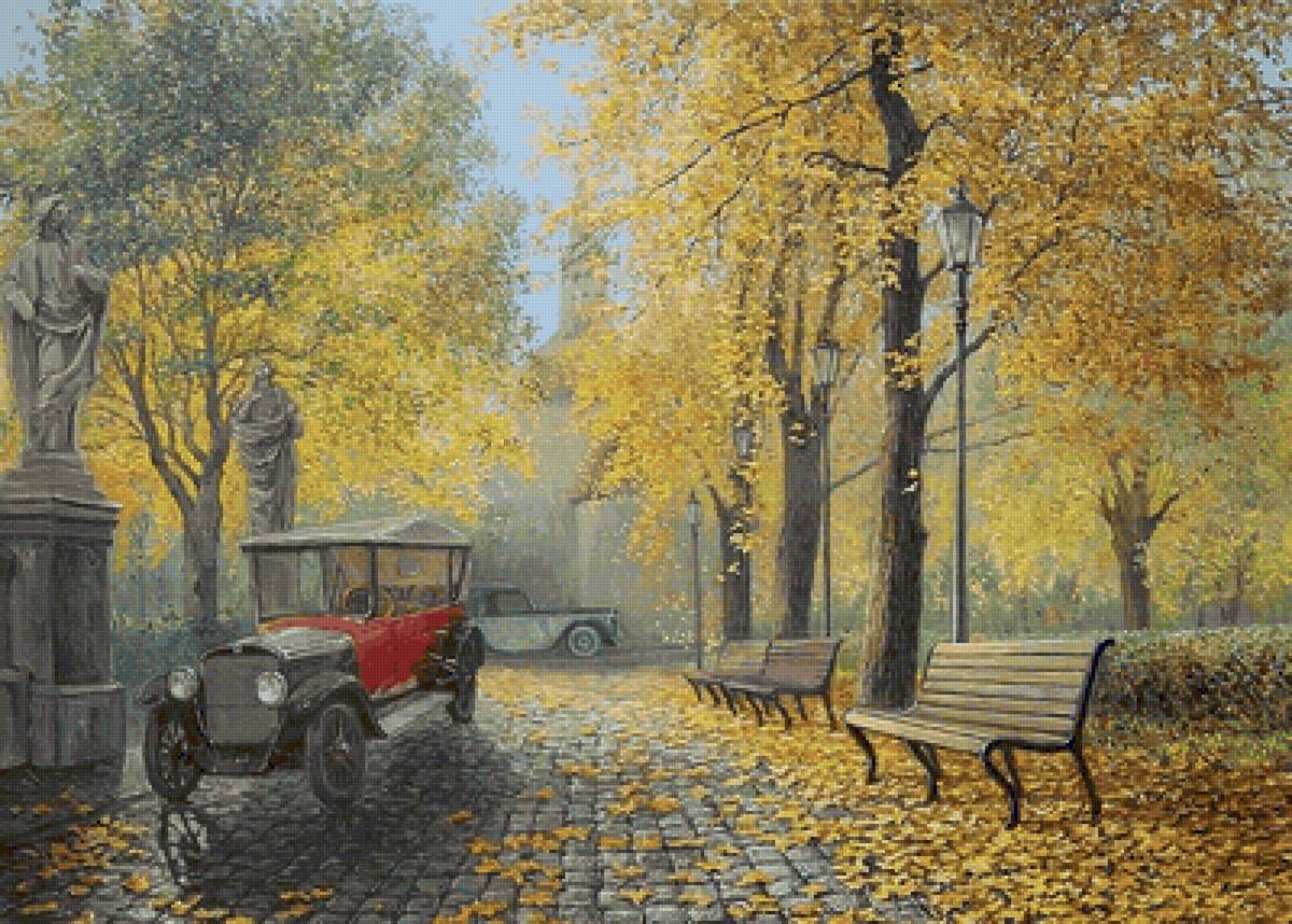 Осенний пейзаж - предпросмотр