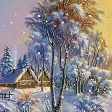 Схема вышивки «пейзаж»