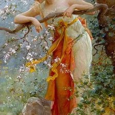 Схема вышивки «Hans Zatzka. Весна»