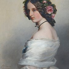 Схема вышивки «Franz Xaver Winterhalter. Портрет леди Констанции Левезон-Гауэр»
