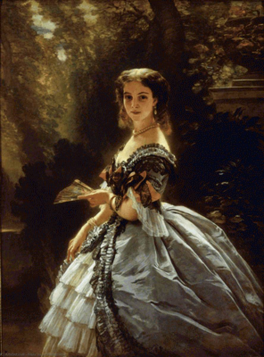 Franz Xaver Winterhalter. Принцесса Элизабет - 19 век, девушка, портрет, живопись - предпросмотр