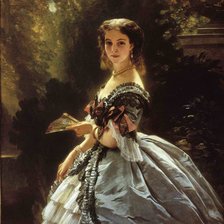 Схема вышивки «Franz Xaver Winterhalter. Принцесса Элизабет»