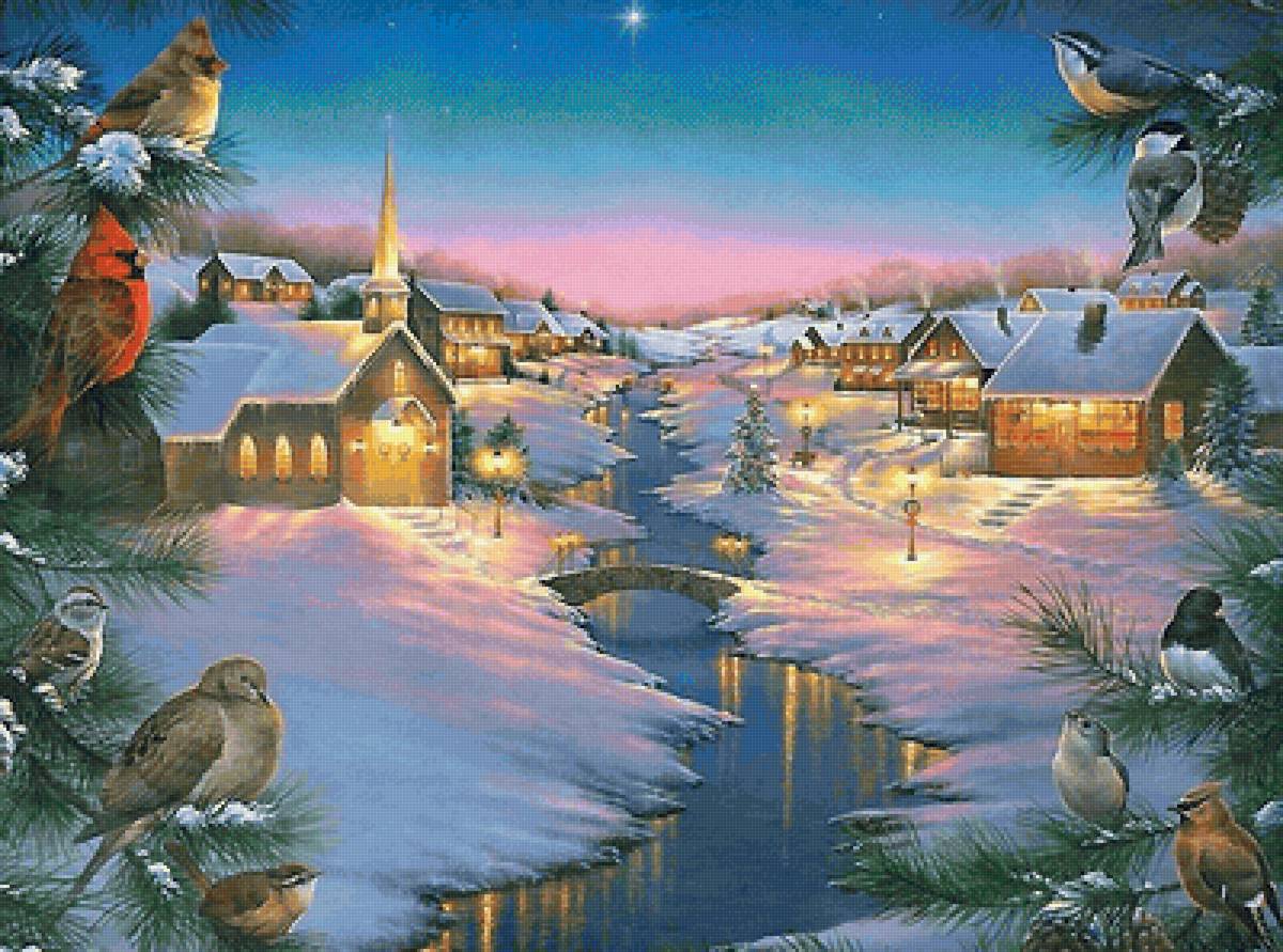 Зимняя тихая ночь - предпросмотр