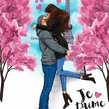 Схема вышивки «Поцелуй»