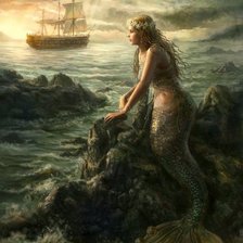 Схема вышивки «Русалочка»