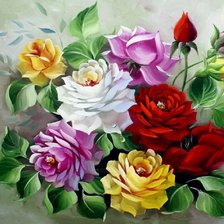 Схема вышивки «Boque de rosas»