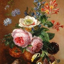 Схема вышивки «Vaso com ,Flores.»