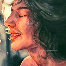 Схема вышивки «Девушка»