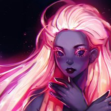 Схема вышивки «Девушка»