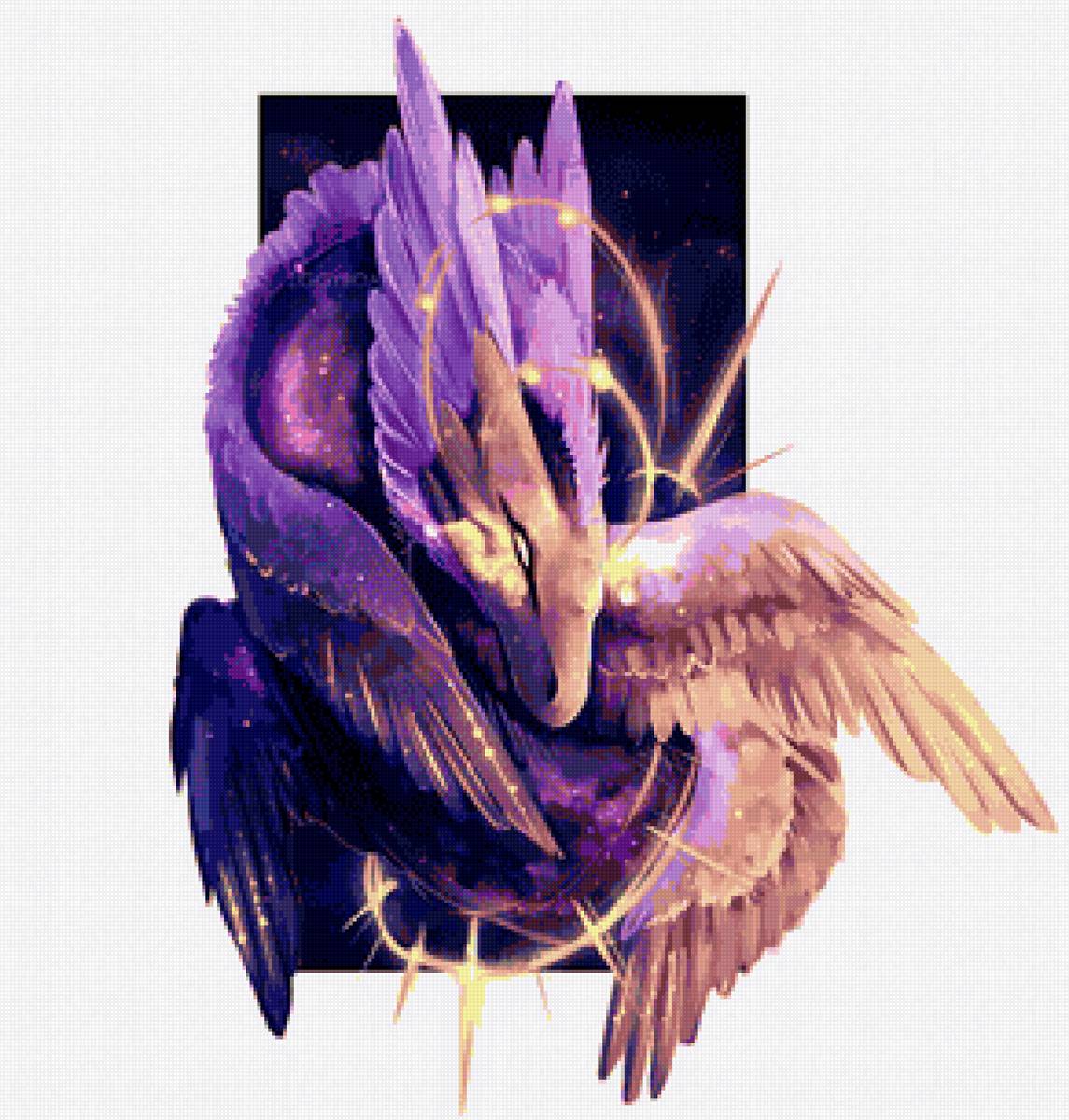 Дракон - дракон, крылья, перья - предпросмотр