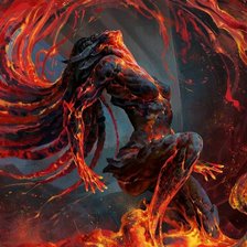 Схема вышивки «Восставшая из лавы»