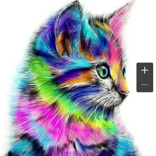Схема вышивки «Duhová kočka»