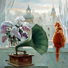 Схема вышивки «Окно»