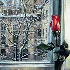 Схема вышивки «Роза»