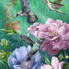 Схема вышивки «ПТИЦЫ,ЦВЕТЫ»