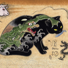 Схема вышивки «Суть кошки»