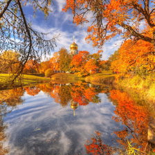 Схема вышивки «Осень в Царском селе»