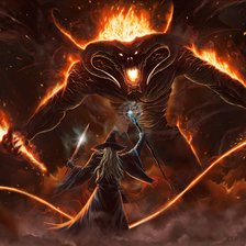 Схема вышивки «Barlog and Gendalf»