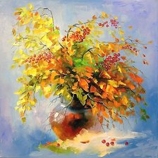 Схема вышивки «осенний букет»