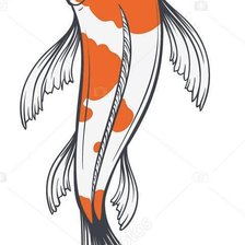 Схема вышивки «Карп кои»