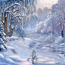 Схема вышивки «Зимушка-зима»