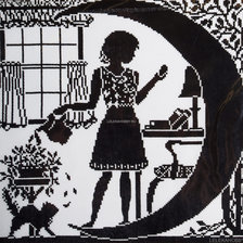 Схема вышивки «Водолей»