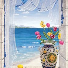 Схема вышивки «Вид из окна»