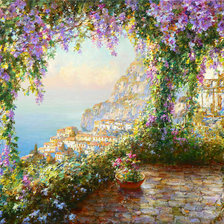 Схема вышивки «Солнце и море»