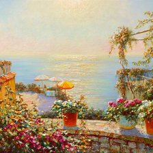 Схема вышивки «Солнце и море»