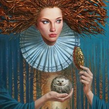 Схема вышивки «МАЙКЛ ШЕВАЛЬ.НЕЧЁСАННЫЕ МЫСЛИ»