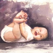 Схема вышивки «bebé»