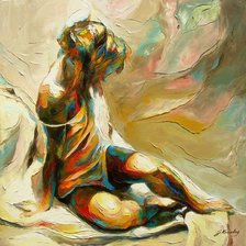 Схема вышивки «pintura de mulher»