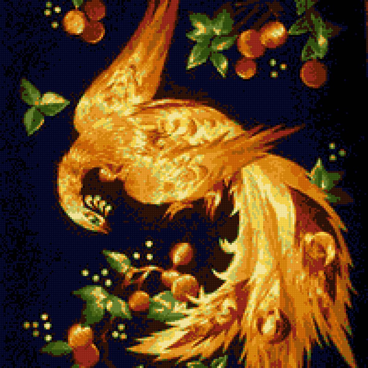 Жар-птица - мало цветов, квадратная - предпросмотр