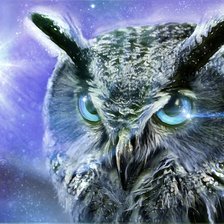 Схема вышивки «мистическая сова»