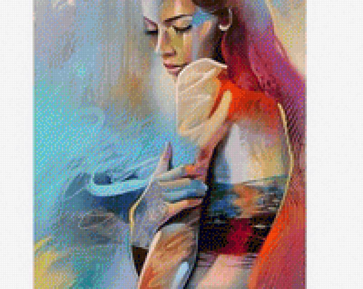 mulher - pintura - предпросмотр