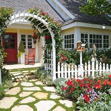 Схема вышивки «garden arch»